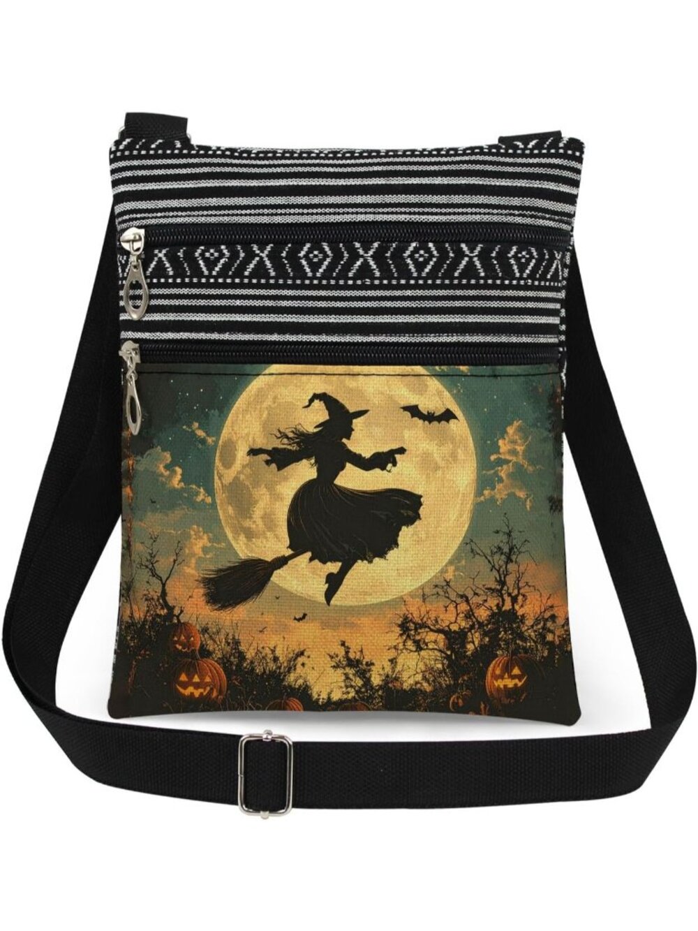 🎃Halloween Crossbody Bag Halloween Themed Gift Purse for Adults Witch Ghost